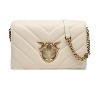 Pinko Damen Sheep Nappa Love Click Classic SCHAFNAPPA, Z14Q_Bianco SETA-Antique Gold