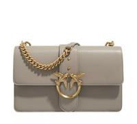 PINKO Love One Umhängetasche Leder 27 cm beige
