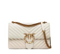 Pinko Love One Classic Umhängetasche weiß, Leder, Damen