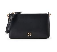 Pinko Flat Mini Umhängetasche schwarz, Kalbsleder, Damen