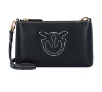 PINKO Flat Horizontal Umhängetasche Leder 20 cm schwarz