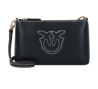 PINKO Flat Horizontal Umhängetasche Leder 20 cm schwarz