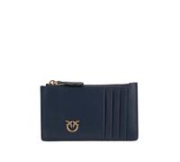 Pinko Airone Kreditkartenetui dunkelblau, Leder, Damen