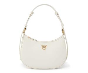 PINKO Half-Moon Mini Bag S White - Antique Gold