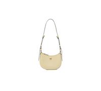 Pinko Half Moon Tasche, Vanillegelb, 100% Leder, Reißverschluss, Einzelgriff, verstellbarer Schultergurt, Galvanik antikes Gold, 19 x 10 x 5 cm
