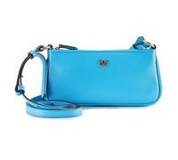 PINKO Half Moon Umhängetasche Leder 23 cm blau