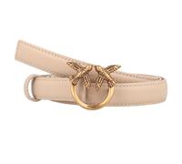 PINKO Love Berry Gürtel Leder 85 cm beige