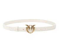 PINKO Love Berry H2 Belt W80 White - Antique Gold