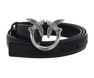 PINKO Love Berry H2 Belt W95 Black - Old Silver
