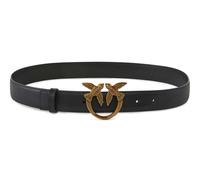 PINKO Love Berry H3 Belt W90 Black - Antique Gold
