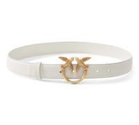 PINKO Love Berry H3 Belt W90 White - Antique Gold