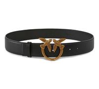 PINKO Love Berry H4 Belt W95 Black - Antique Gold