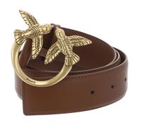 PINKO Love Berry H4 Belt W95 Brown - Lion - Antique Gold