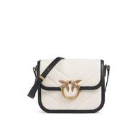 Pinko Love Box Mini Umhängetasche beige/schwarz, Canvas, Damen