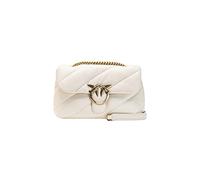 Pinko, Love Classic Puff Maxy Quilt 6 Damen, Einheitsgröße, Z14q_weiß+banco-Antique Gold, Einheitsgröße