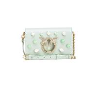 PINKO Love Click Mini Pelle Liscia C Ocean Wave-shiny Gold Größe: OS | Clutches Outlet | Damen | Gelb