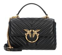 PINKO Love Lady Handtasche Leder 21 cm schwarz