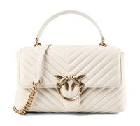 PINKO Love Lady Handtasche Leder 26 cm weiss