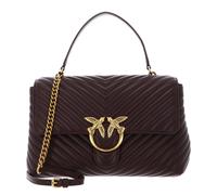 PINKO Love Lady Puff Big CL Sheep Nappa Chevron L Cioccolate Amaro - Antique Gold