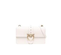 Pinko Crossbody Bags - Love One Classic Cl - in white - für Damen - aus Textil & Leder & Metallkette