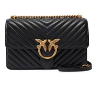 PINKO Love One Classic DC Sheep Nappa Chevron M Black - Antique Gold
