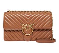 PINKO Love One Classic DC Sheep Nappa Chevron M Marrone - Leone - Antique Gold
