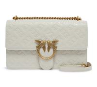 PINKO Love One Classic DC Shoulderbag Bianco Seta - Antique Gold