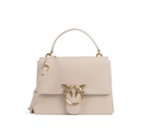 Pinko Love One Classic Handtasche beige, fein genarbtes Rindsleder, Damen