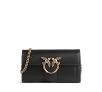 Pinko Love One Geldbörse schwarz, fein genarbtes Leder, Damen