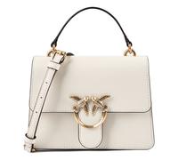Pinko Handtasche Love One Mini Light Top Handle Leder Elfenbein Antik-Gold Damen