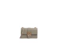PINKO Love One Umhängetasche Leder 27 cm beige