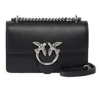 Pinko Damen Love One Mini Dc Vitello Seta Tasche, Z99o_schwarz-Old Silver