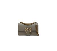 Pinko Love One Mini Schultertasche taupe, Leder, Damen