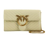 PINKO Love One Mini Icon Wallet C Nappa Chevron S White - Antique Gold