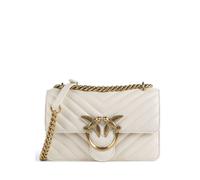 Pinko Damen Sheep Nappa C Love ONE MINI DC SCHAFNAPPA C, Z14Q_Bianco SETA-Antique Gold