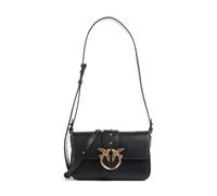 Pinko Love One Mini Slouchy Schultertasche schwarz, fein genarbtes Kalbsleder, Damen