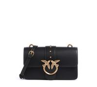 Pinko Love One Mini Umhängetasche schwarz, fein genarbtes Kalbsleder, Damen