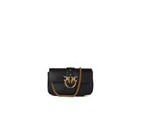Pinko Umhängetasche Love One Pocket C Leder 19,5 cm Schwarz Antikgold