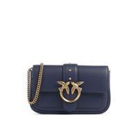 Pinko Love One Pocket Geldbörse dunkelblau, fein genarbtes Leder, Damen