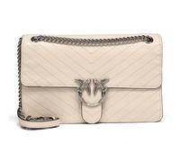 PINKO Love One Schultertasche Leder 26 cm gelb