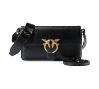 PINKO Love One Schultertasche Leder 27 cm schwarz