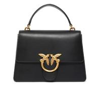 PINKO Love One Handtasche Leder 25 cm schwarz