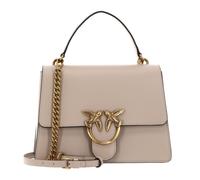 PINKO Love One Top Handle Classic Light M Beige - Smoke Grey - Antique Gold