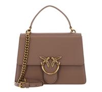 PINKO Love One Top Handle Classic Light M Ginger Biscuit - Antique Gold