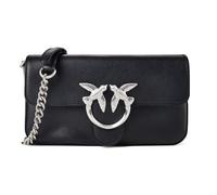 PINKO Love one Umhängetasche Leder 23 cm schwarz