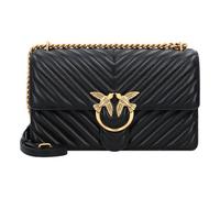 PINKO Love One Classic Umhängetasche Leder 26.5 cm black
