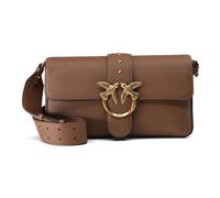 PINKO Love One Umhängetasche Leder 27 cm braun