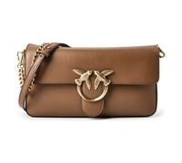 PINKO Love one Umhängetasche Leder 27 cm braun