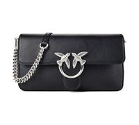 PINKO Love one Umhängetasche Leder 27 cm schwarz