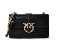 PINKO Love One Umhängetasche Leder 27 cm schwarz